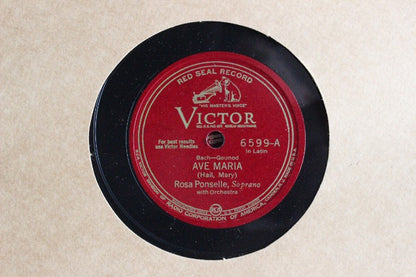 Rosa Ponselle - Ave Maria / Elegie *78 RPM* | Very Good Plus (VG+) Generic - CLASSICAL / USED *VERY GOOD++*