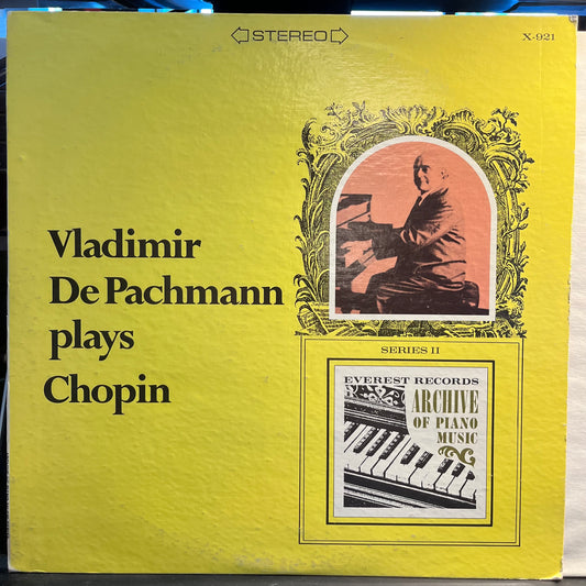 Vladimir De Pachmann - Vladimir De Pachmann Plays Chopin | Very Good Plus (VG+) Excellent (EX) - CLASSICAL / USED *VERY GOOD+*