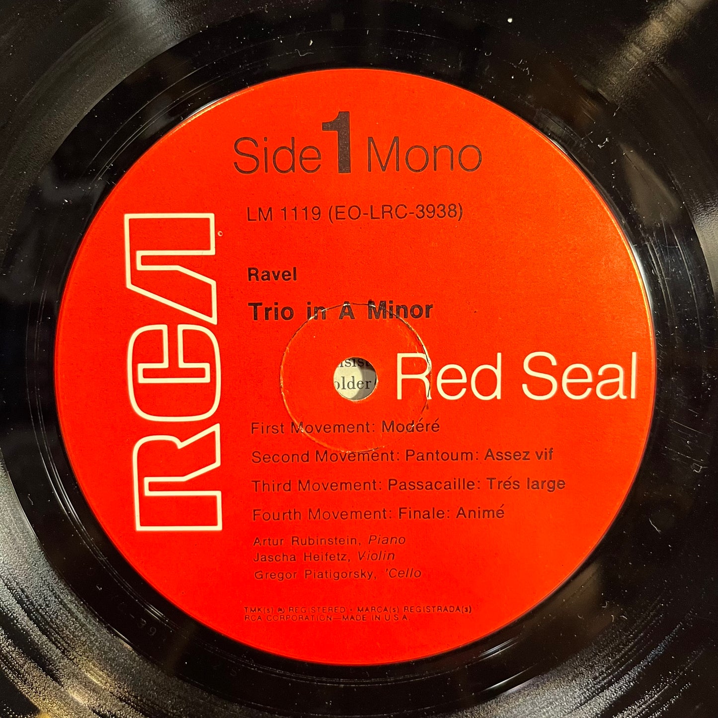 Trio / Trio In A Minor | Very Good Plus (VG+) Excellent (EX)