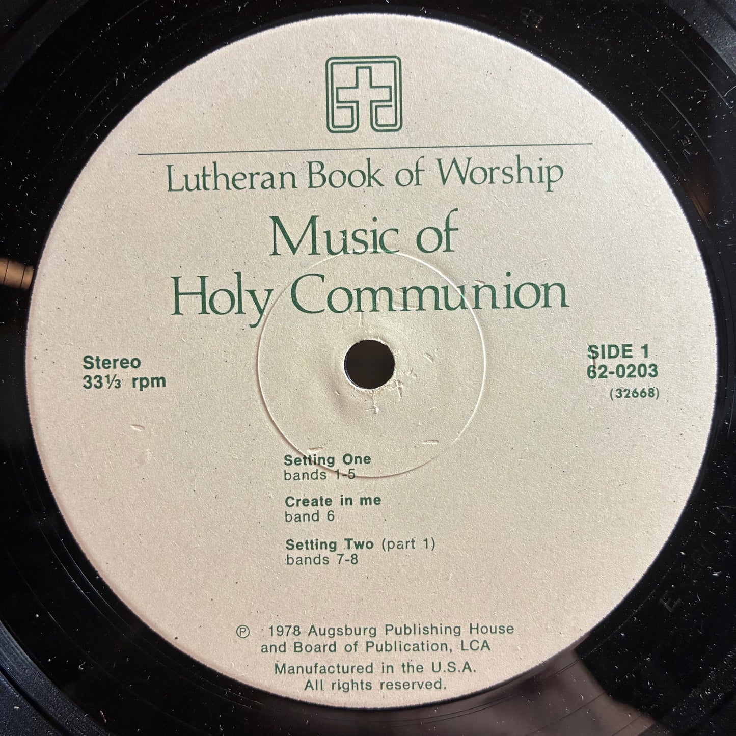 Lutheran Book Of Worship - Music Of Holy Communion (VINYL) | Very Good Plus (VG+) Excellent (EX) - CLASSICAL / USED *VERY GOOD+*