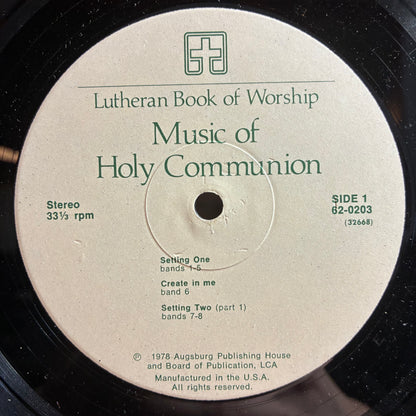 Lutheran Book Of Worship - Music Of Holy Communion (VINYL) | Very Good Plus (VG+) Excellent (EX) - CLASSICAL / USED *VERY GOOD+*