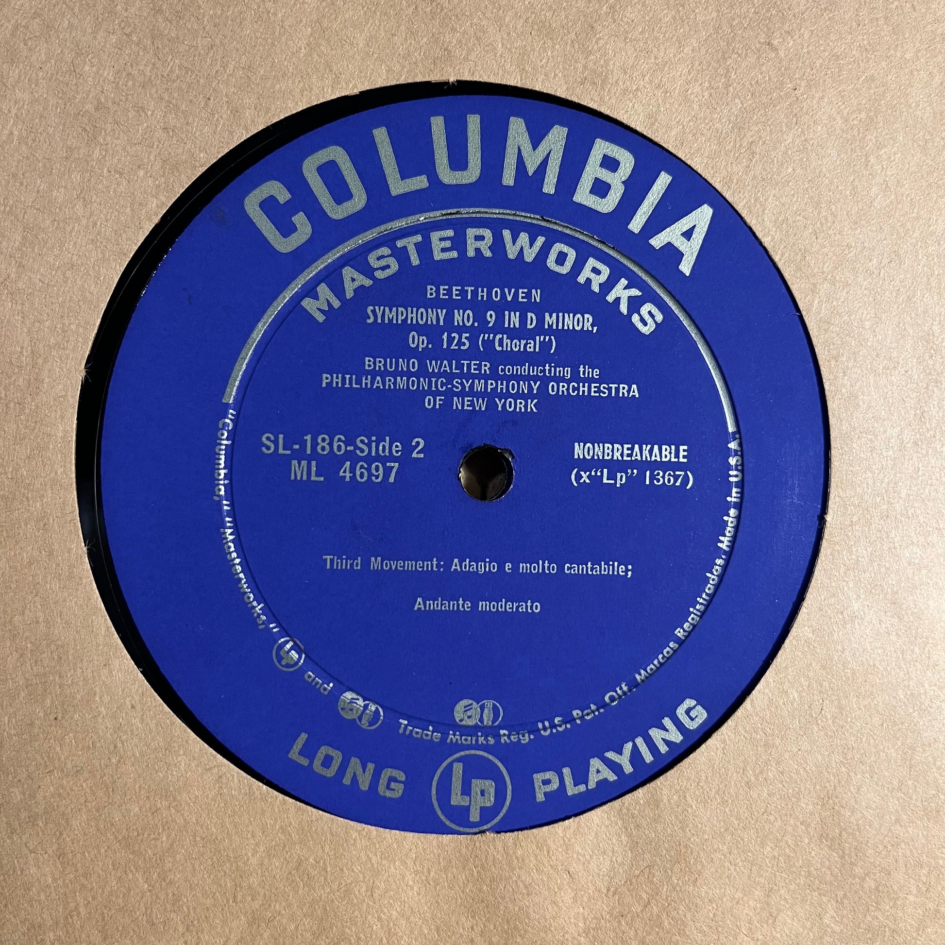 Ludwig Van Beethoven - Symphony No. 9 In D Minor, Op. 125 (Choral) / Song Of Destiny, Op. 54 (Schicksalslied) | Very Good Plus (VG+) Near Mint (NM) - CLASSICAL / USED *VERY GOOD++*