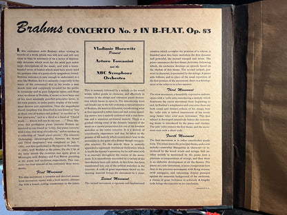 Johannes Brahms - Concerto No. 2, In B Flat Major For Piano And Orchestra, Op. 83 *6X12" SHELLAC* | Very Good Plus (VG+) Very Good (VG) - CLASSICAL / USED *VERY GOOD++*
