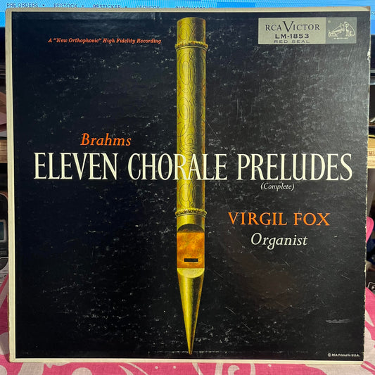 Johannes Brahms - Eleven Chorale Preludes (Complete) | Very Good Plus (VG+) Very Good Plus (VG+) - CLASSICAL / USED *VERY GOOD+*