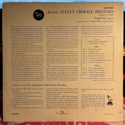 Eleven Chorale Preludes (Complete) | Very Good Plus (VG+) Very Good Plus (VG+)