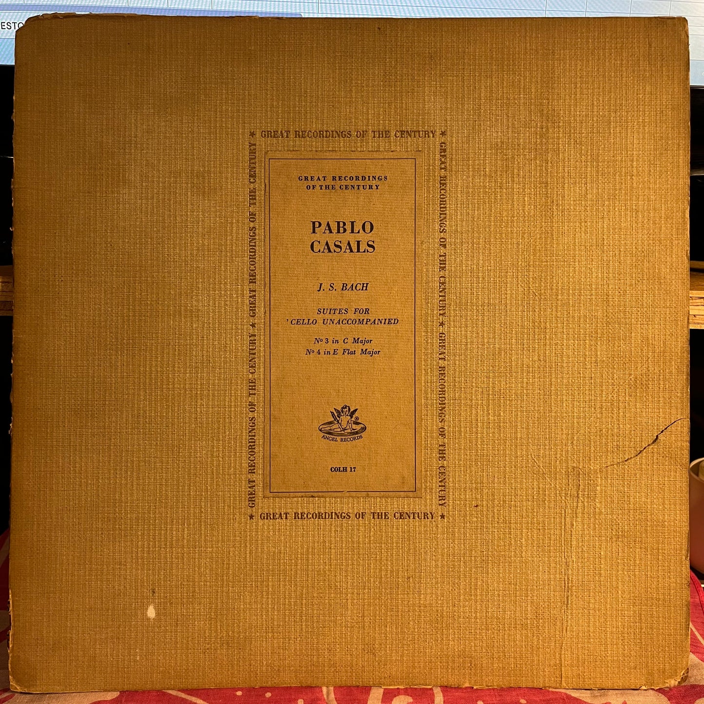 Suites For 'Cello Unaccompanied: No. 3 In C Major / No. 4 In E Flat Major | Very Good Plus (VG+) Good Plus (G+)