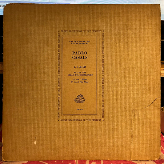 Suites For 'Cello Unaccompanied: No. 3 In C Major / No. 4 In E Flat Major | Very Good Plus (VG+) Good Plus (G+)