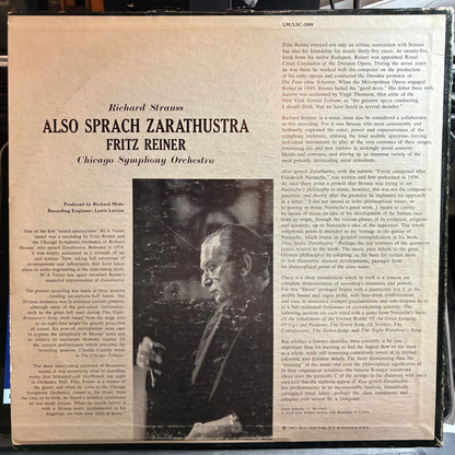 Also Sprach Zarathustra (VINYL) | Very Good Plus (VG+) Very Good (VG) - CLASSICAL / USED *VERY GOOD+*