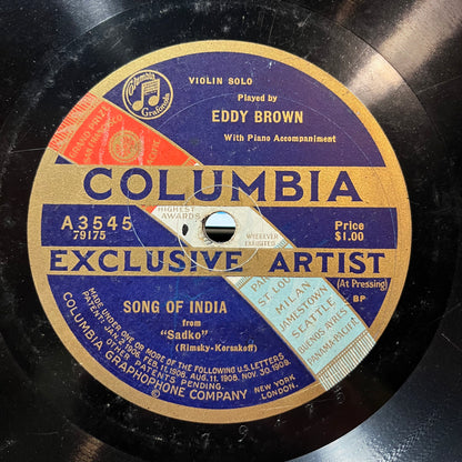 HYMN TO THE SUN / SONG OF INDIA (78RPM 10") | Very Good Plus (VG+) Generic - CLASSICAL / USED *VERY GOOD+*