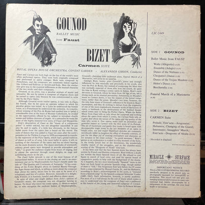 Faust Ballet Music / Carmen Suite (VINYL) | - CLASSICAL / USED *VERY GOOD*