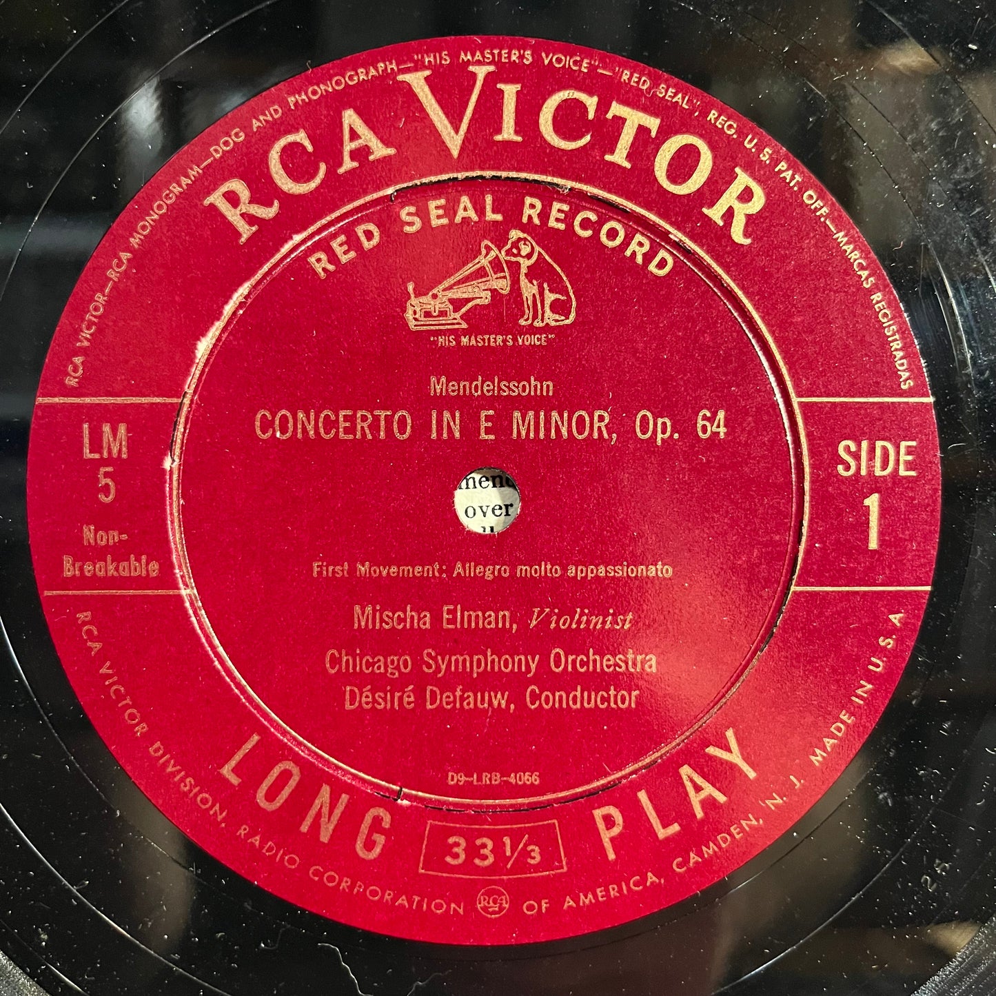Concerto In E Minor Op. 64 10" | Very Good (VG) Very Good Plus (VG+)