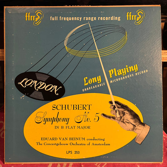 Schubert Symphony No. 5 in B. Flat Major 10" | Very Good (VG) Excellent (EX)