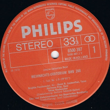Johann Sebastian Bach - Weihnachts-Oratorium | Near Mint (NM) Near Mint (NM) - CLASSICAL / USED