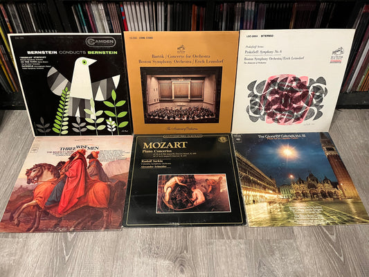 6 VINYL LPS / LOT / COLLECTION | Excellent (EX) Excellent (EX) - CLASSICAL / USED