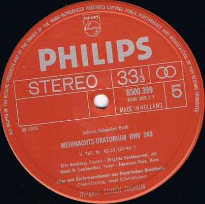 Johann Sebastian Bach - Weihnachts-Oratorium | Near Mint (NM) Near Mint (NM) - CLASSICAL / USED