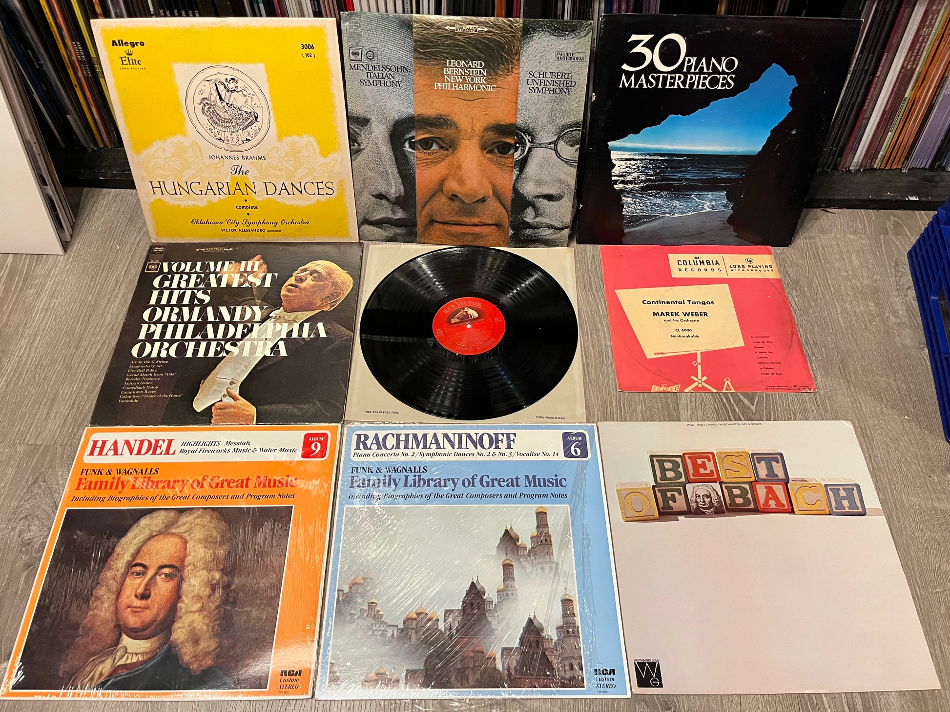 9 VINYL LPS / LOT / COLLECTION | Excellent (EX) Excellent (EX) - CLASSICAL / USED