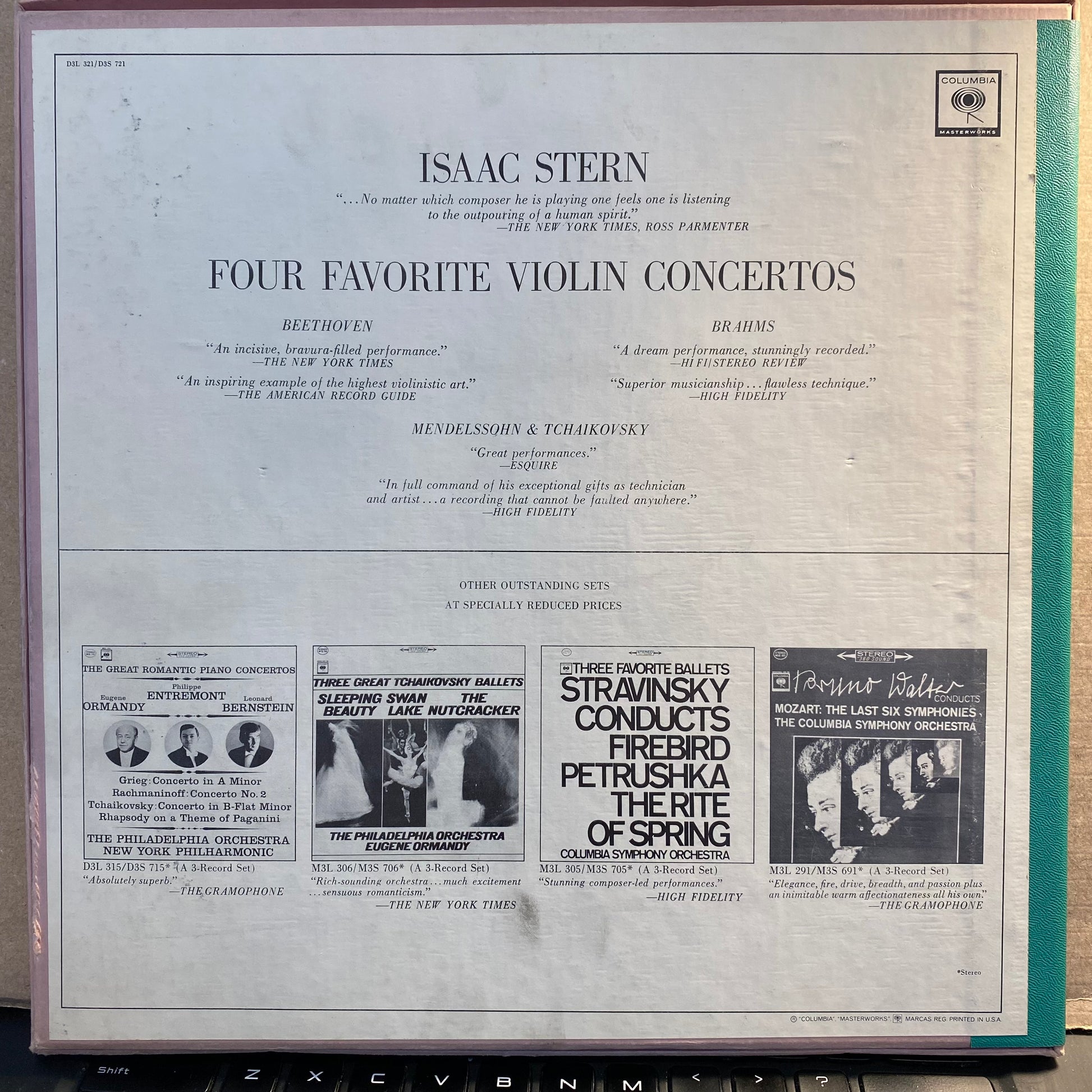 Isaac Stern - Four Favorite Violin Concertos *BOX* | Near Mint (NM) Near Mint (NM) - CLASSICAL / USED *NEAR MINT*