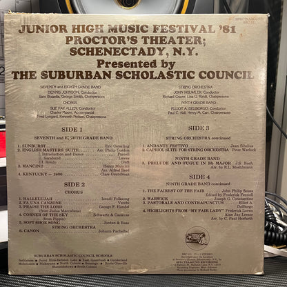 Junior High Music Festival '81 Proctors Theater Schenectady NY | Mint (M) Excellent (EX)