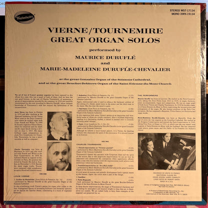 Maurice Duruflé - Louis Vierne / Charles Tournemire Great Organ Solos *SHRINK* | Near Mint (NM) Near Mint (NM) - CLASSICAL / USED *NEAR MINT*