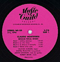 Secular Vocal Works | Very Good Plus (VG+) Near Mint (NM)