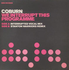 Coburn We Interrupt This Programme Data Records 12" Very Good Plus (VG+) Near Mint (NM or M-)