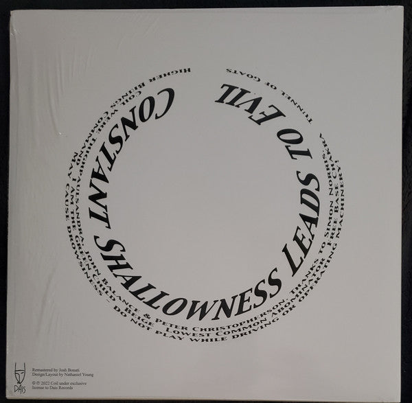 Constant Shallowness Leads To Evil | Mint (M) Mint (M) - EXPERIMENTAL *SEALED*