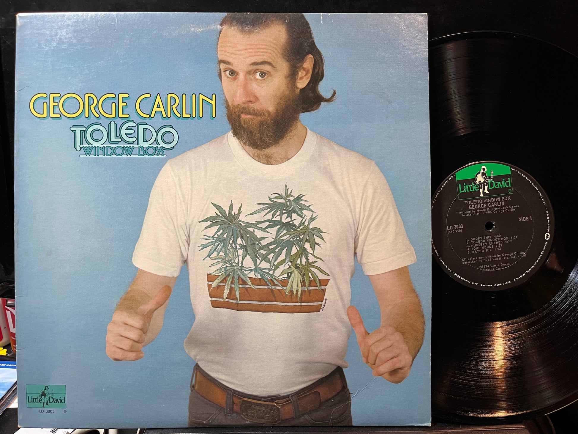 George Carlin - Toledo Window Box (VINYL) | Near Mint (NM) Excellent (EX) - COMEDY / USED *NEAR MINT*