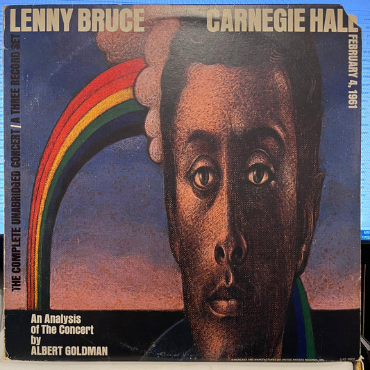 Lenny Bruce Carnegie Hall 3xLP Near Mint (NM or M-) Very Good Plus (VG+)