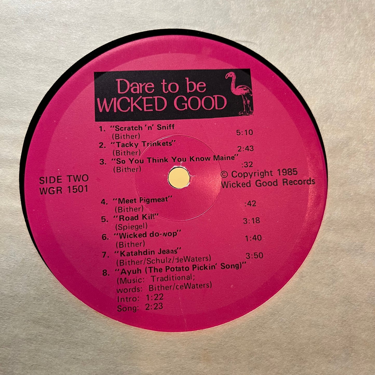 The Wicked Good Band - Dare To Be Wicked Good (VINYL LP WICKED GOOD WGR 1501 1985) | USED Near Mint (NM or M-) Near Mint (NM) - COMEDY / USED *NEAR MINT*
