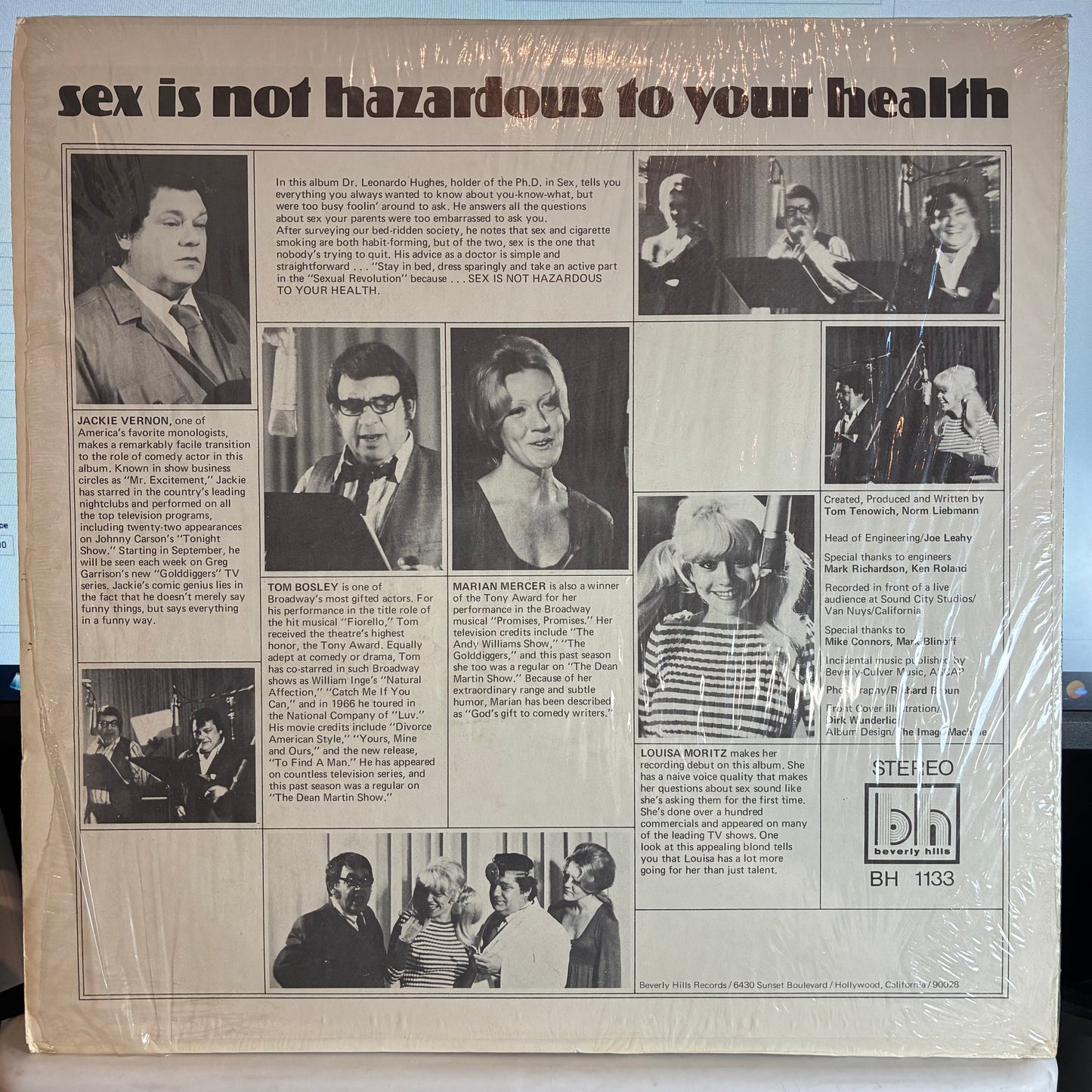 Jackie Vernon - Sex Is Not Hazardous To Your Health (VINYL) | Very Good Plus (VG+) Excellent (EX) - COMEDY / USED *VERY GOOD+*