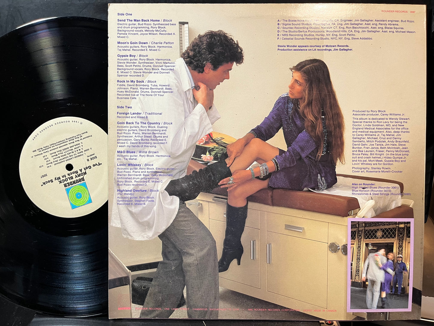 Rory Block - I've Got A Rock In My Sock! (VINYL LP ROUNDER 3097 1986) | USED Near Mint (NM or M-) Near Mint (NM) - COUNTRY/BLUES / USED *NEAR MINT*