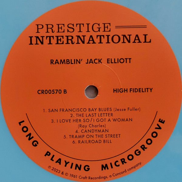 Ramblin' Jack Elliott (COLOR VINYL VMP) | Mint (M) Mint (M) - COUNTRY *NEW/COLOR*