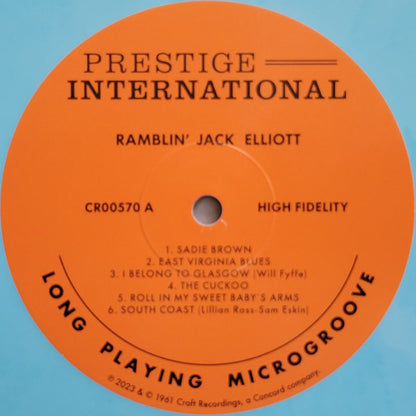 Ramblin' Jack Elliott (COLOR VINYL VMP) | Mint (M) Mint (M) - COUNTRY *NEW/COLOR*