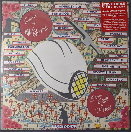 Steve Earle & The Dukes Ghosts Of West Virginia LP Mint (M) Mint (M)