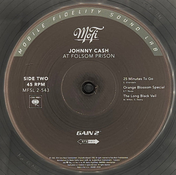 At Folsom Prison | Mint (M) Mint (M) - COUNTRY *SEALED/MFSL/45RPM*