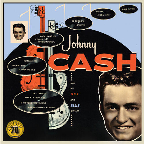 Johnny Cash - (PRESALE 10/16/26) With His Hot and Blue Guitar (REMASTERED BLUE VINYL LP) | NEW - COUNTRY *NEW/COLOR*