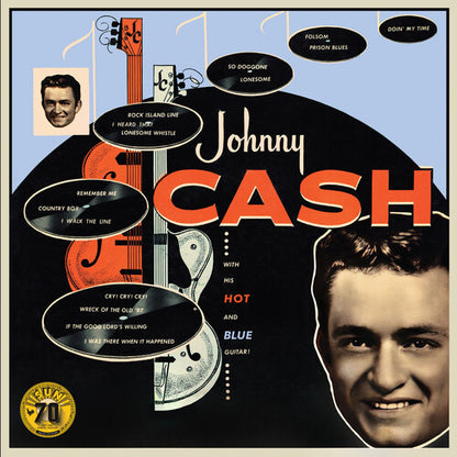 Johnny Cash - (PRESALE 10/16/26) With His Hot and Blue Guitar (REMASTERED BLUE VINYL LP) | NEW - COUNTRY *NEW/COLOR*