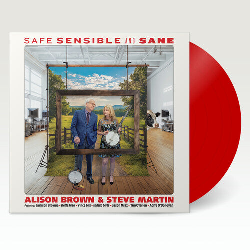 Alison Brown & Steve Martin - (PRESALE 10/9/26) Safe, Sensible and Sane - Red (LMTD 140G RED VINYL LP) | NEW - COUNTRY *NEW/COLOR*
