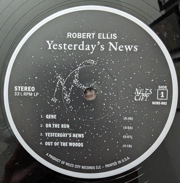 Robert Ellis (2) - Yesterday's News | Mint (M) Mint (M) - COUNTRY *NEW*