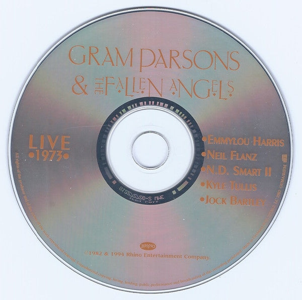 Gram Parsons & The Fallen Angels - Live 1973 (CD) | USED - COUNTRY/ROCK / USED *NEAR MINT*