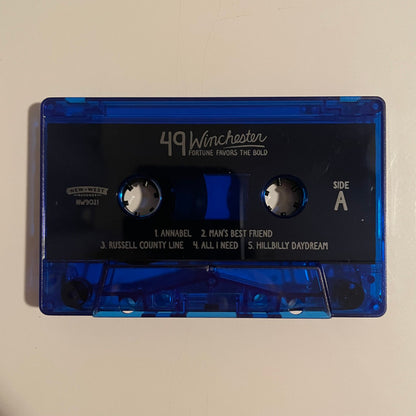 Fortune Favors The Bold (SIGNED / BLUE TRANSPARENT CASSETTE) | Mint (M) Mint (M) - COUNTRY *NEW/COLOR/CASSETTE*