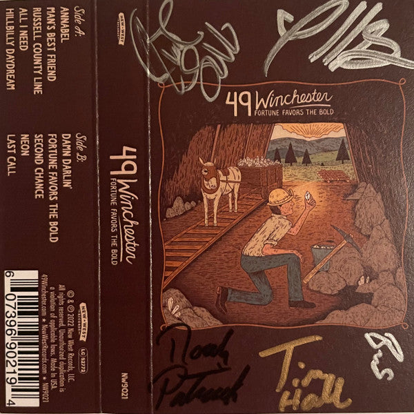 Fortune Favors The Bold (SIGNED / BLUE TRANSPARENT CASSETTE) | Mint (M) Mint (M) - COUNTRY *NEW/COLOR/CASSETTE*