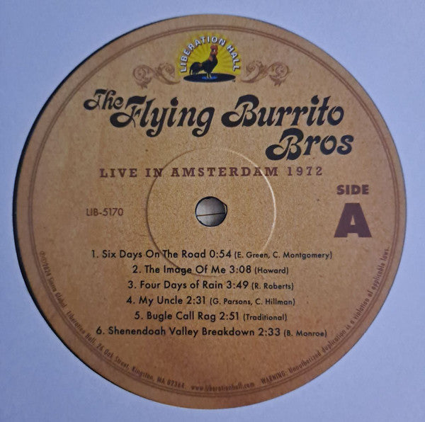 The Flying Burrito Bros - Live In Amsterdam 1972 | Mint (M) - COUNTRY *SEALED/RSD*