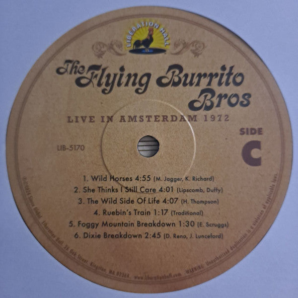 The Flying Burrito Bros - Live In Amsterdam 1972 | Mint (M) - COUNTRY *SEALED/RSD*