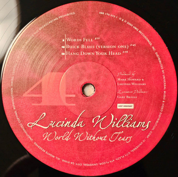 World Without Tears (2xVINYL) | Mint (M) Mint (M) - COUNTRY *SEALED*