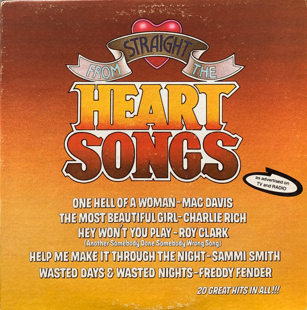 Various - Straight From The Heart Songs | Mint (M) Near Mint (NM) - COUNTRY *SEALED*