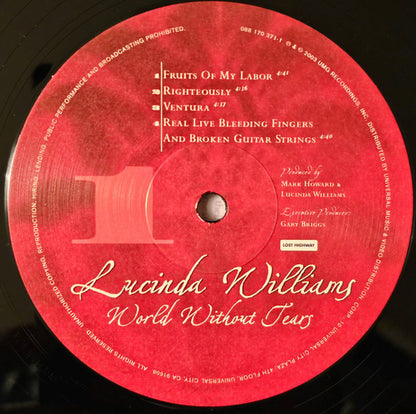 World Without Tears (2xVINYL) | Mint (M) Mint (M) - COUNTRY *SEALED*