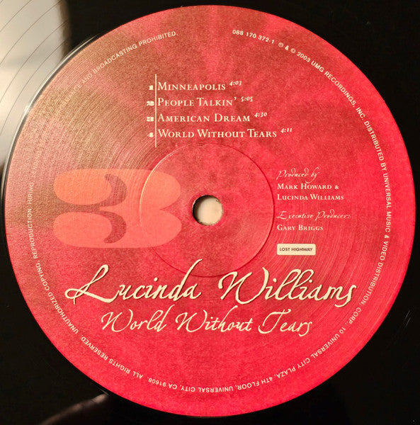 World Without Tears (2xVINYL) | Mint (M) Mint (M) - COUNTRY *SEALED*