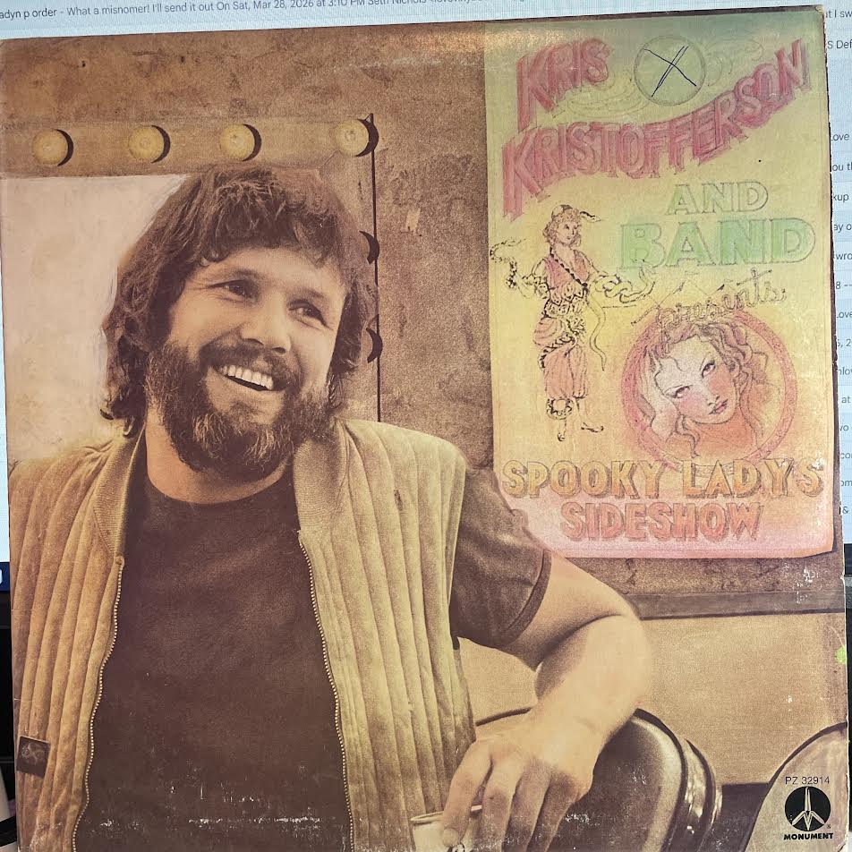 Spooky Lady's Sideshow (VINYL) | Excellent+ (EX+) Excellent+ (EX+) - COUNTRY / USED *EXCELLENT+*