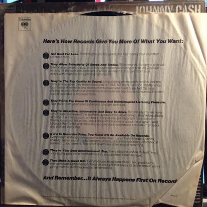 At Folsom Prison (VINYL) | Excellent+ (EX+) Very Good (VG) - COUNTRY / USED *EXCELLENT+*